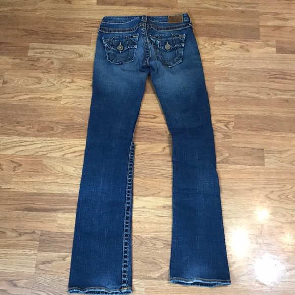 True Religion Jeans Becky Big T Flap 26 TALL - Picture 4 of 8